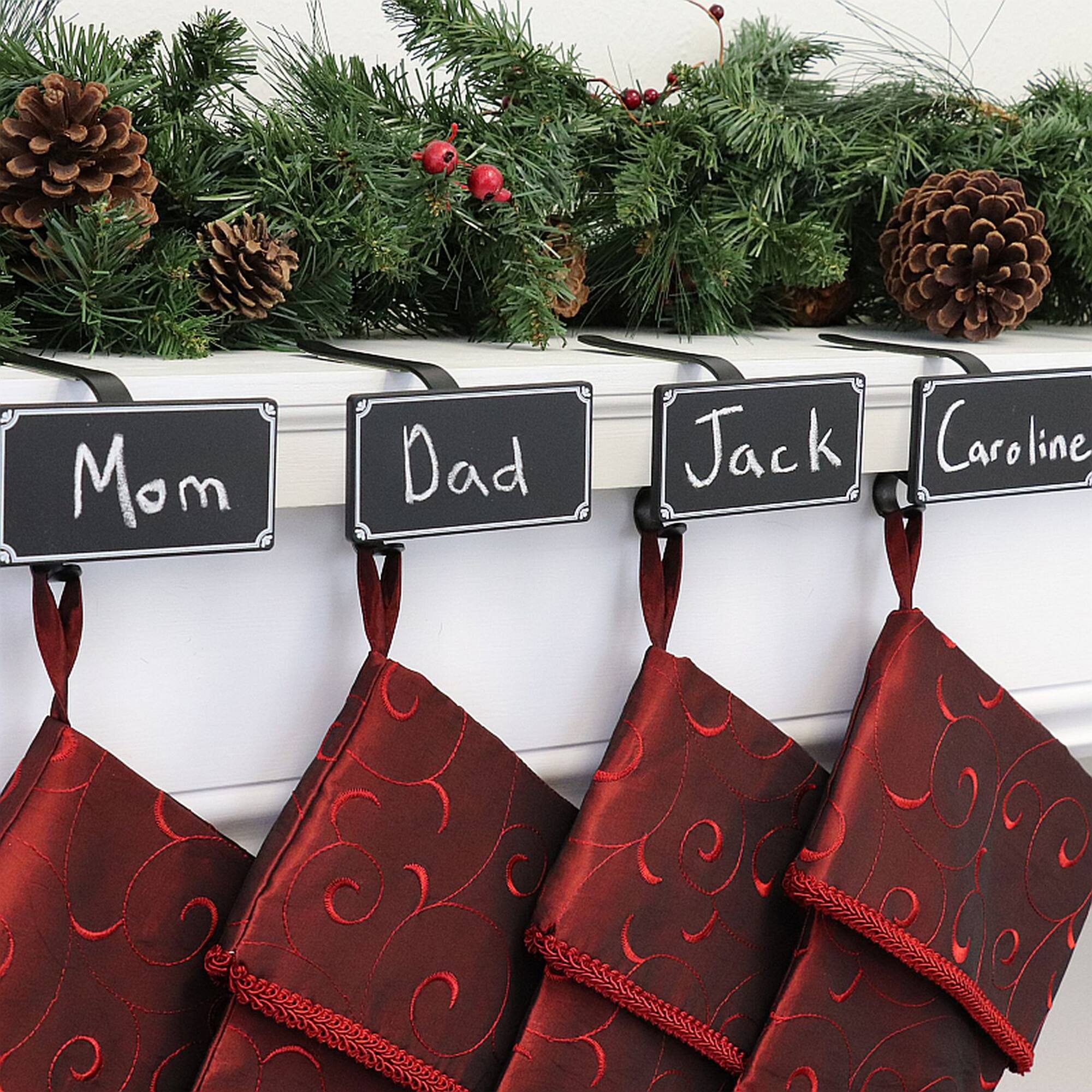 Original MantleClip® With Black Chalkboard Icons